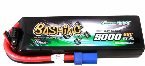 GEA503S60E5GT Lipo/Car 11,1/5000 Bashing-60CGT EC-5/XH